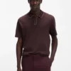 Luxury cotton polo shirt with contrast trim
