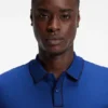 Luxury cotton polo shirt with contrast trim