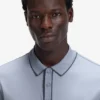 Luxury cotton polo shirt with contrast trim