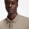 Luxury cotton polo shirt with contrast trim