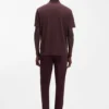 Luxury cotton polo shirt with contrast trim