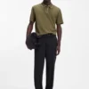 Luxury cotton polo shirt with contrast trim