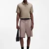 Luxury cotton polo shirt with contrast trim