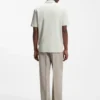 Luxury cotton polo shirt with contrast trim