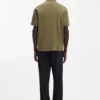 Luxury cotton polo shirt with contrast trim