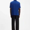 Luxury cotton polo shirt with contrast trim