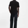 Luxury cotton polo shirt with contrast trim