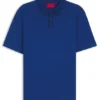 Luxury cotton polo shirt with contrast trim