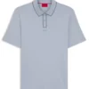 Luxury cotton polo shirt with contrast trim
