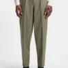 Machine-washable relaxed-fit trousers in stretch fabric