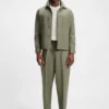 Machine-washable relaxed-fit trousers in stretch fabric