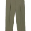 Machine-washable relaxed-fit trousers in stretch fabric