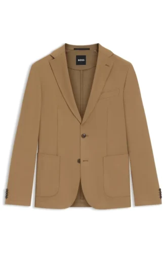 Machine-washable slim-fit jacket in stretch fabric