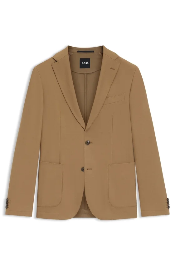 Machine-washable slim-fit jacket in stretch fabric Machine-washable slim-fit jacket in stretch fabric