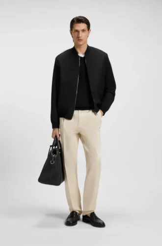 Machine-washable slim-fit jacket in stretch fabric