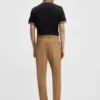 Machine-washable tapered-fit trousers in stretch fabric Machine-washable tapered-fit trousers in stretch fabric