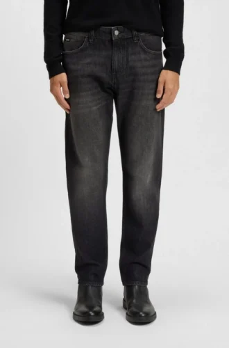 Maine black regular-fit jeans in mechanical-stretch denim Maine black regular-fit jeans in mechanical-stretch denim