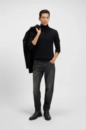 Maine black regular-fit jeans in mechanical-stretch denim Maine black regular-fit jeans in mechanical-stretch denim