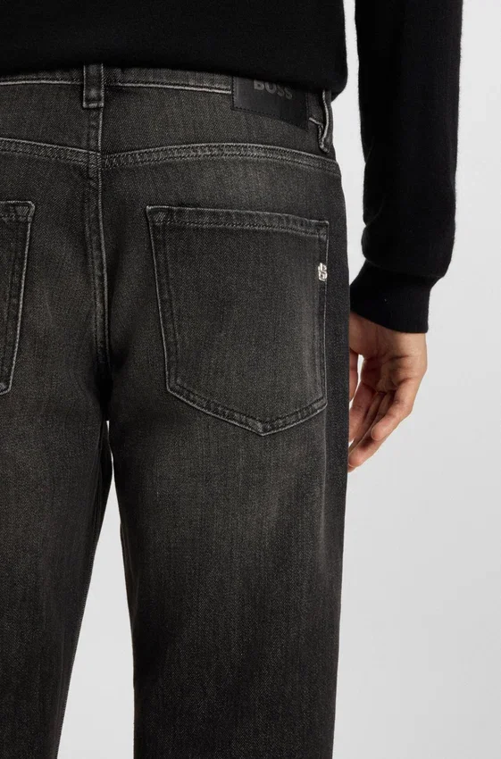 Maine black regular-fit jeans in mechanical-stretch denim Maine black regular-fit jeans in mechanical-stretch denim
