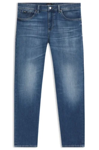 Maine blue regular-fit jeans in comfort-stretch denim
