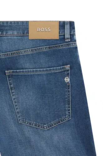Maine blue regular-fit jeans in comfort-stretch denim