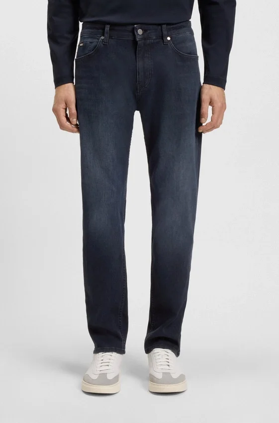 Maine blue regular-fit jeans in knitted denim Maine blue regular-fit jeans in knitted denim