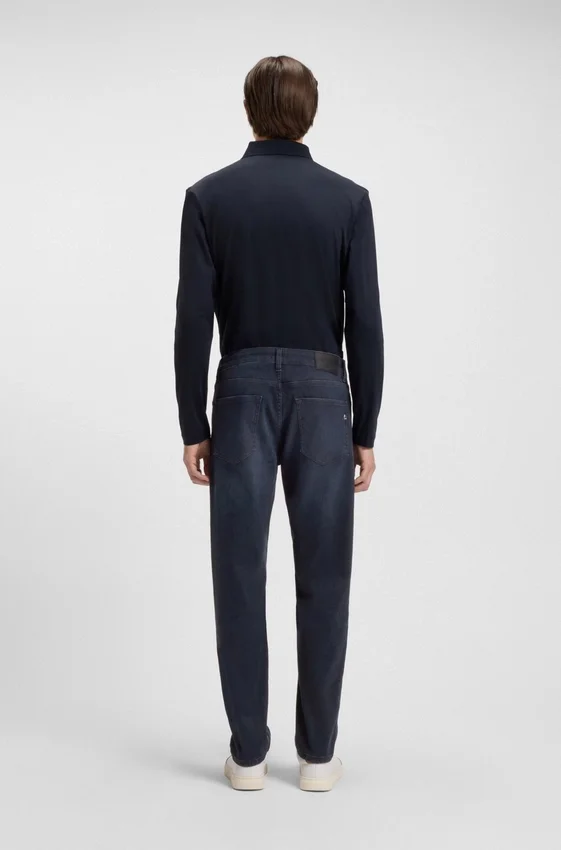 Maine blue regular-fit jeans in knitted denim Maine blue regular-fit jeans in knitted denim
