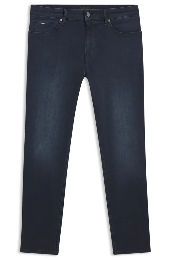 Maine blue regular-fit jeans in knitted denim Maine blue regular-fit jeans in knitted denim