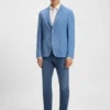 Maine blue regular-fit jeans in performance denim