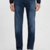 Maine blue regular-fit jeans in soft-touch denim