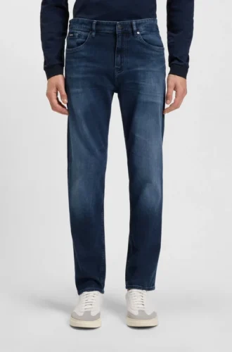 Maine blue regular-fit jeans in soft-touch denim