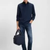 Maine blue regular-fit jeans in soft-touch denim