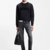Maine grey regular-fit jeans in Italian denim