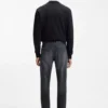 Maine grey regular-fit jeans in Italian denim