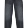 Maine grey regular-fit jeans in Italian denim