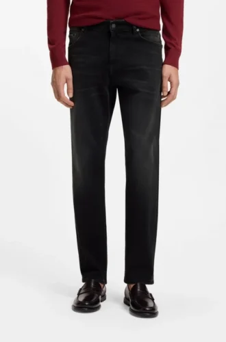 Maine regular-fit jeans in soft-touch denim