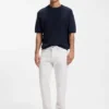 Maine regular-fit jeans in white soft-motion denim