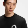 Marine-artwork T-shirt in cotton jersey