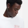 Marine-artwork T-shirt in cotton jersey