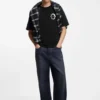 Marine-artwork T-shirt in cotton jersey