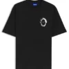 Marine-artwork T-shirt in cotton jersey