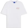 Marine-artwork T-shirt in cotton jersey
