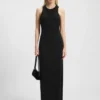 Maxi dress with rhinestone embellishments