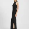 Maxi dress with rhinestone embellishments