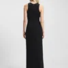 Maxi dress with rhinestone embellishments