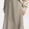 Melange A-line skirt in virgin wool