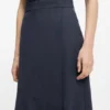 Melange A-line skirt in virgin wool