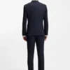 Melange extra-slim-fit jacket in stretch flannel Melange extra-slim-fit jacket in stretch flannel