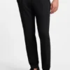 Melange modern-fit trousers in a cotton blend