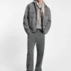 Melange relaxed-fit jacket in a wool blend